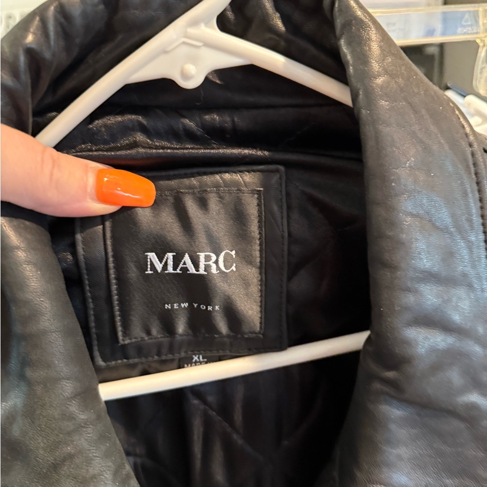 Marc New York Men's Black Leather Jacket